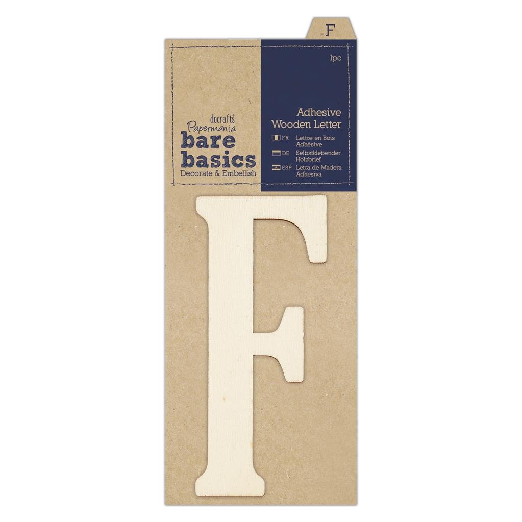 Papermania Bare Basics Adhesive Wooden Alphabet Letters Home Decoration Scrapbooking Crafts - Home - Crafts