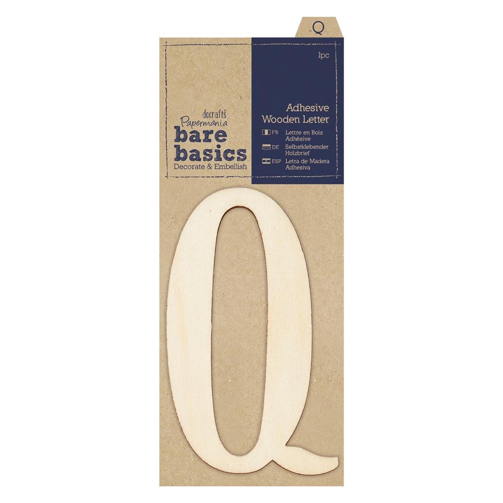 Papermania Bare Basics Adhesive Wooden Alphabet Letters Home Decoration Scrapbooking Crafts - Home - Crafts