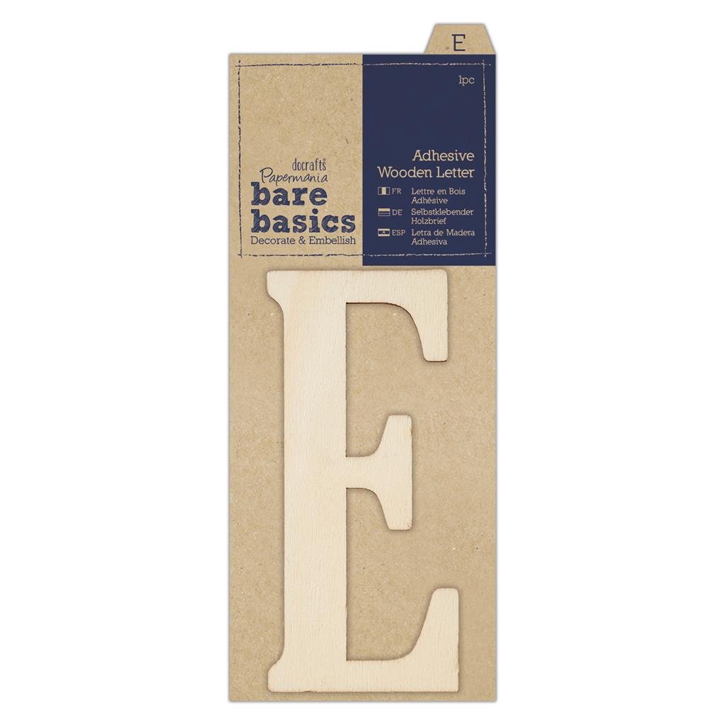 Papermania Bare Basics Adhesive Wooden Alphabet Letters Home Decoration Scrapbooking Crafts - Home - Crafts