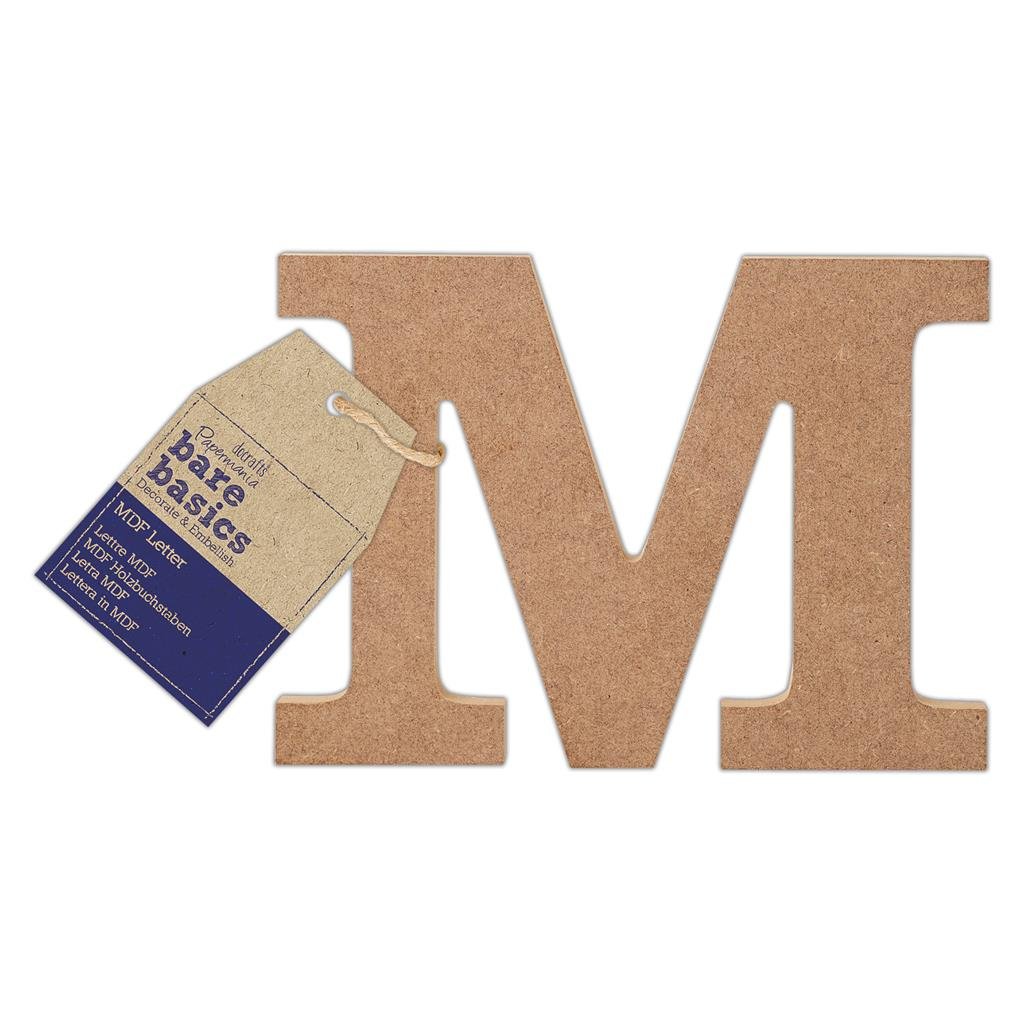 Papermania Bare Basics MDF Alphabet Letters ( A - Z ) Home Wedding Decoration Scrapbooking Crafts - Home - Crafts