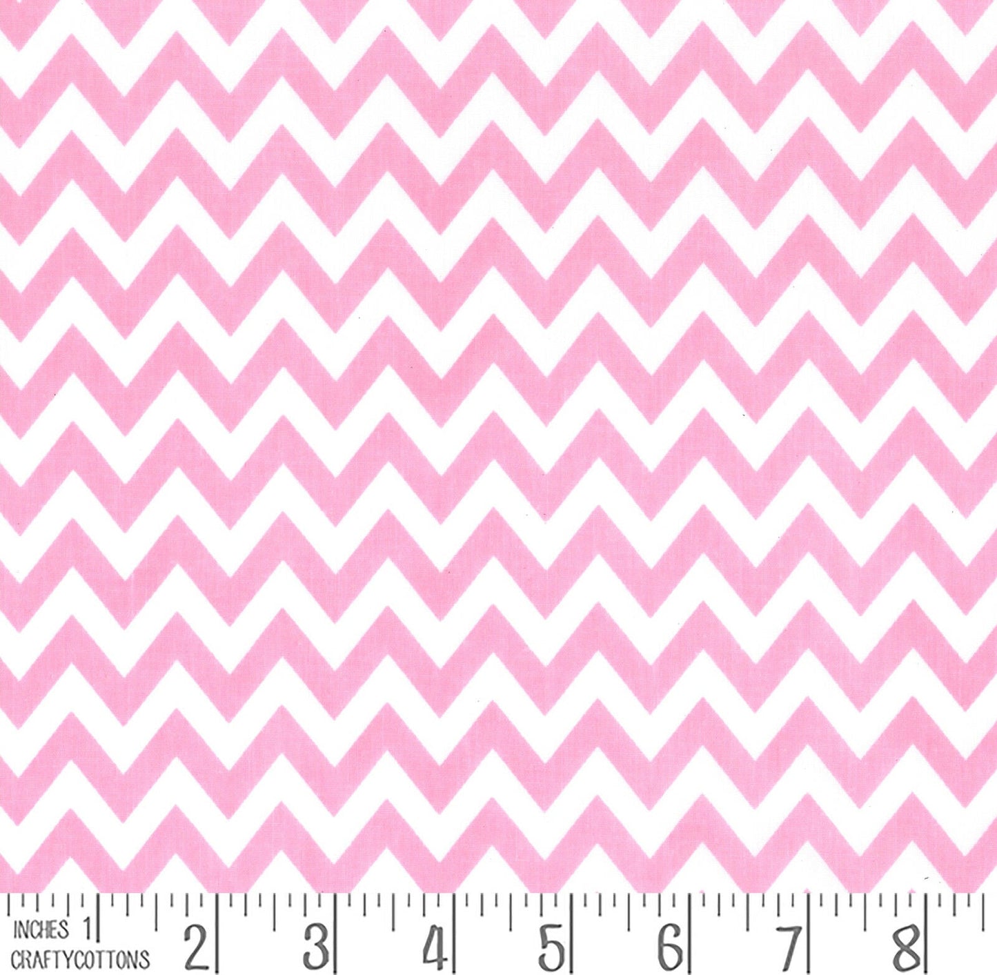 Pink Chevron Polycotton Children Fabric Choose Size - Home - Crafts