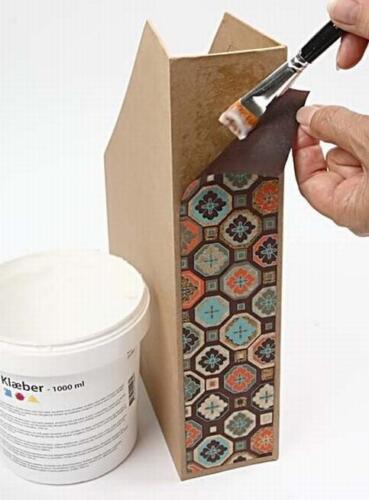 Plain Brown Magazine Folder Holder Box Craft Paper Mache Make Own Decoration