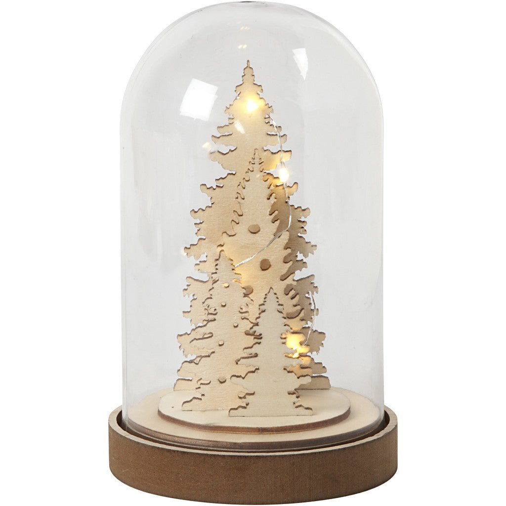 Plastic Bell With MDF Wood Bottom Decoration Crafts H: 18 cm D: 11 cm - Home - Crafts