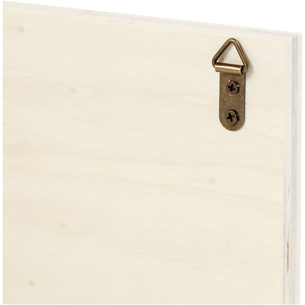 Plywood Coat Clothes Hanger Rack With 3 Metal Rivets Home Furnishings Decoration Crafts L: 30 cm - Home - Crafts