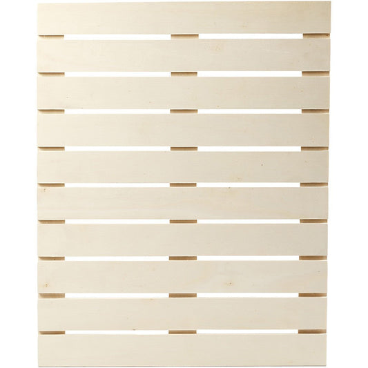 Plywood Slats Panel With Metal Brackets Home Furnishings Decorations Crafts 40x50.2x1.1 cm - Home - Crafts