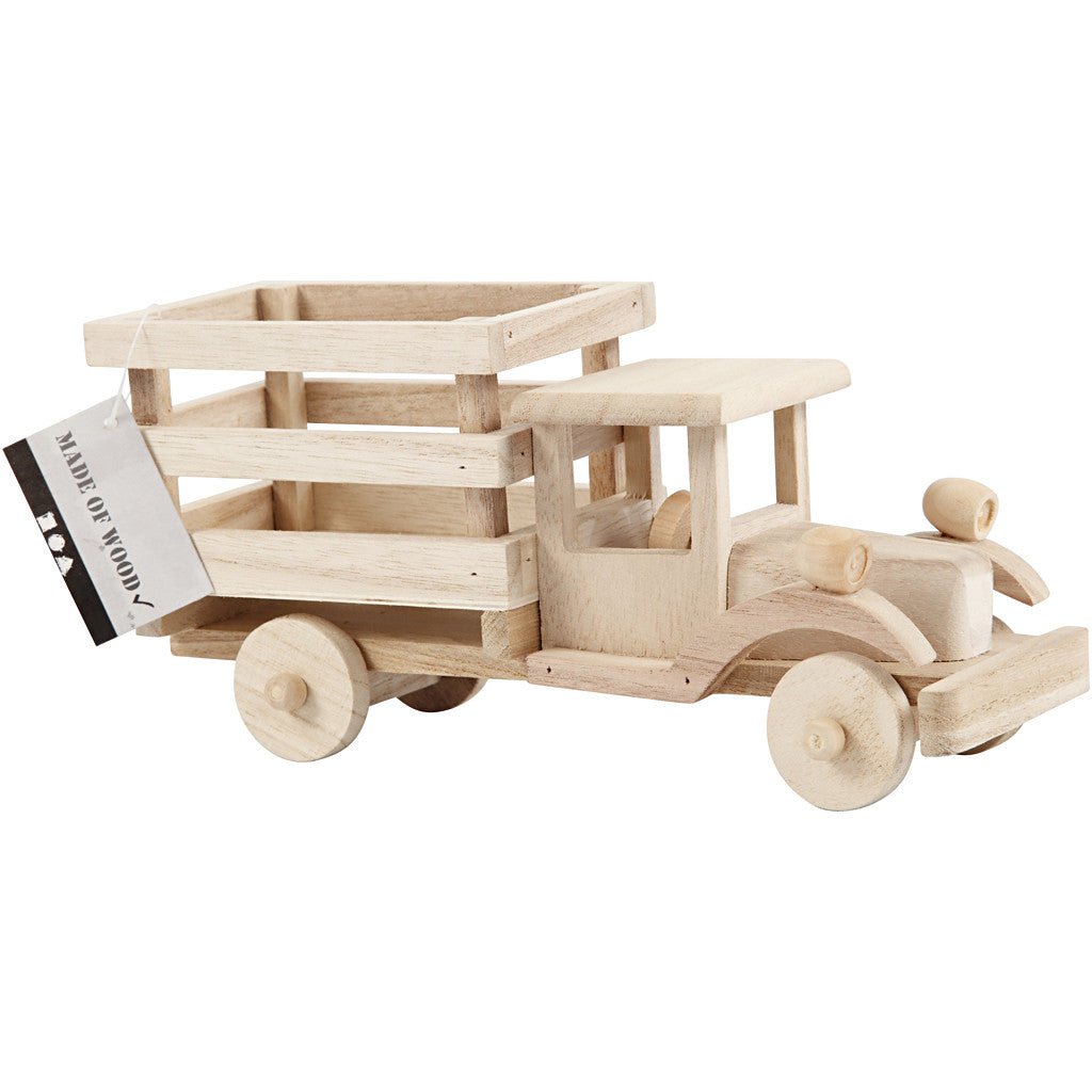 Plywood Truck Vehicle Decoration Crafts 22x7.5x11 cm - Home - Crafts