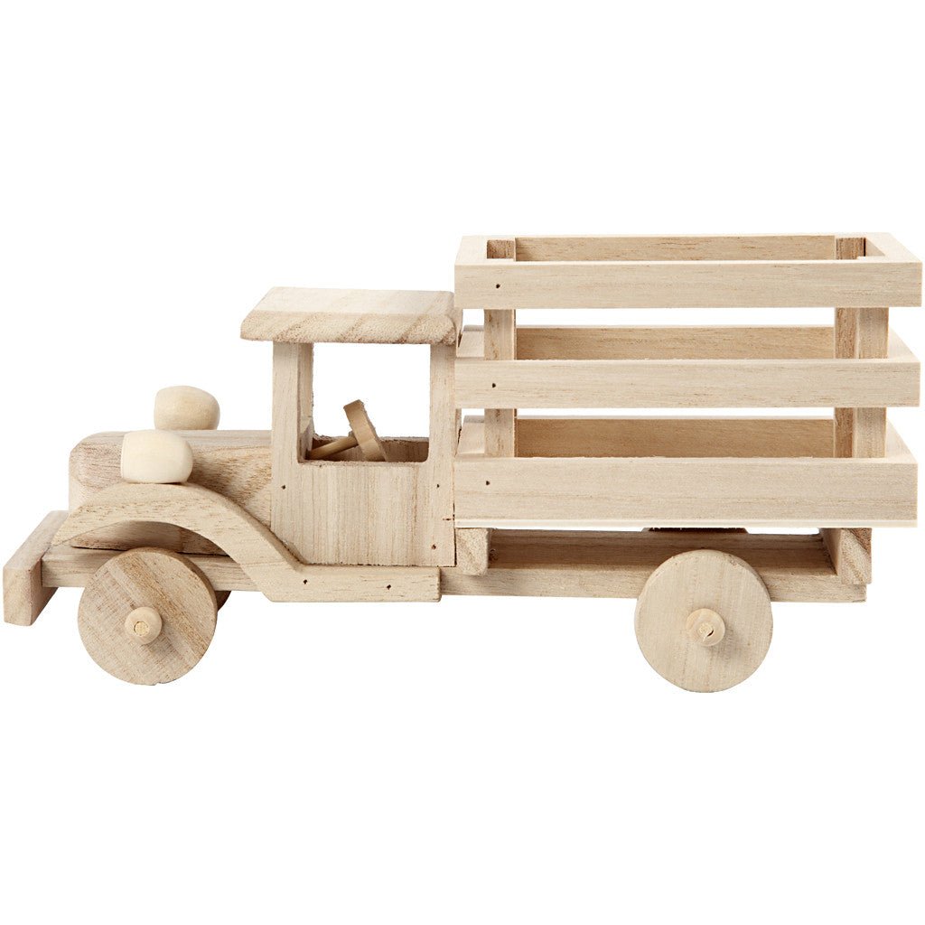 Plywood Truck Vehicle Decoration Crafts 22x7.5x11 cm - Home - Crafts