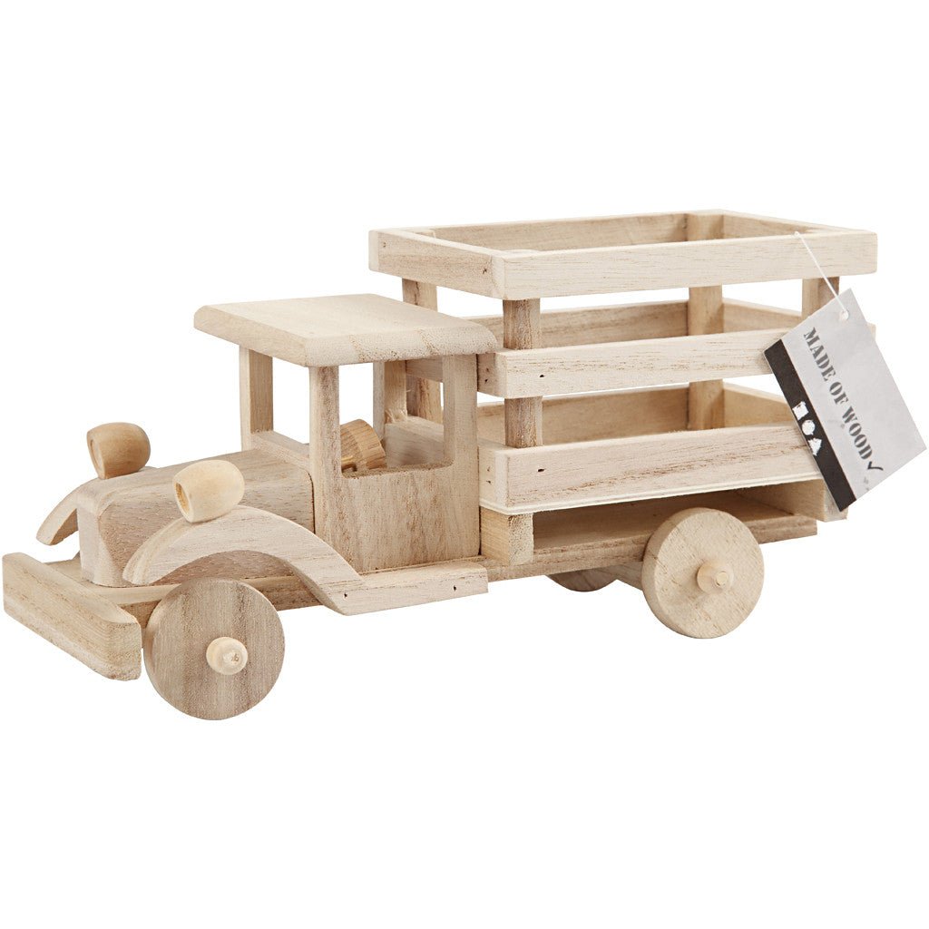 Plywood Truck Vehicle Decoration Crafts 22x7.5x11 cm - Home - Crafts