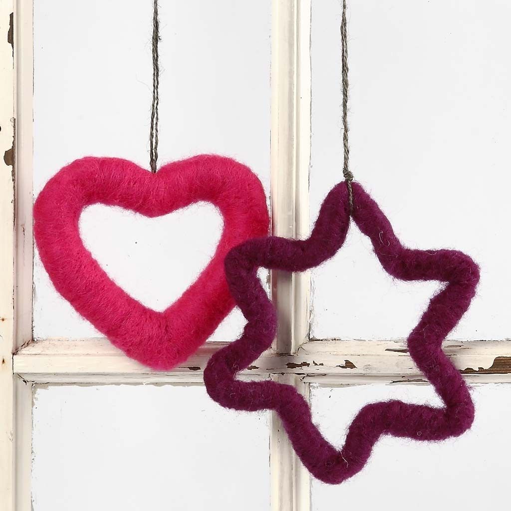 Polystyrene Heart Cut Out Shape Craft Decorations - 13.5 cm - Home - Crafts