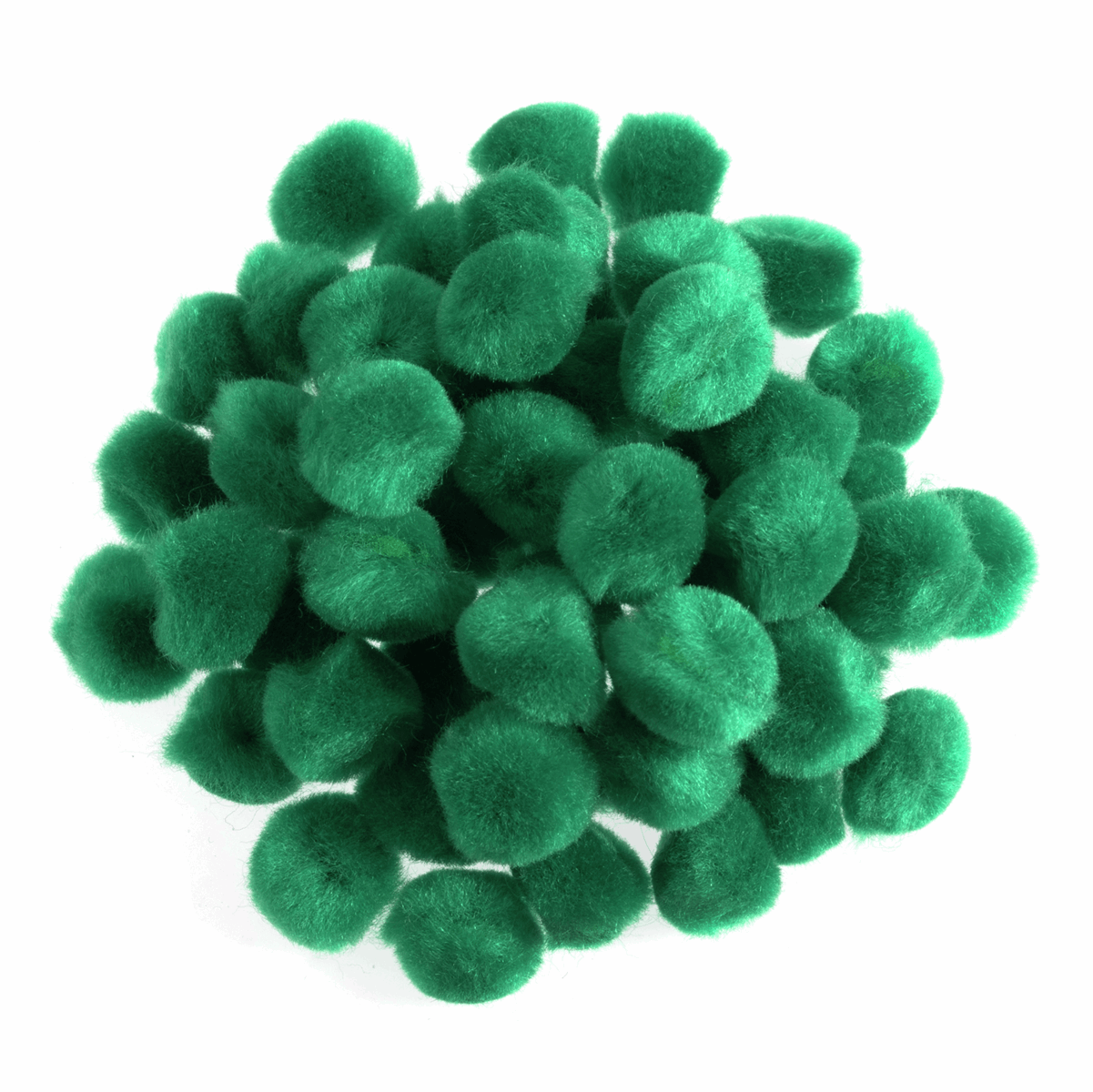 Pom Poms Solid Colour: Green: 1.2cm| 100 Pack Decorative Festive Craft Tools