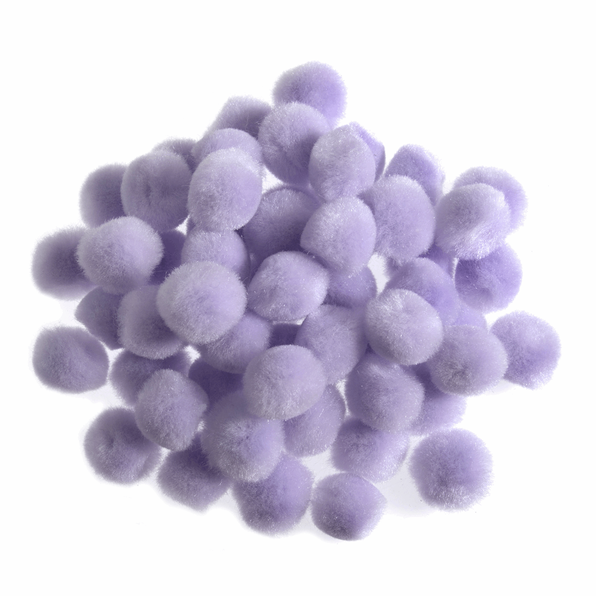 Pom Poms Solid Colour: Lavender: 1.2cm| 100 Pack Decorative Festive Craft Tools