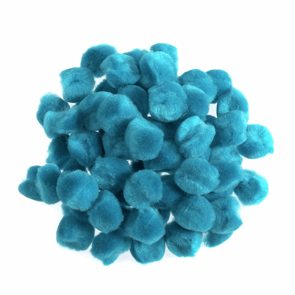 Pom Poms Solid Colour: Light Blue: 1.3cm| 100 Pack Decorative Festive Craft Tools