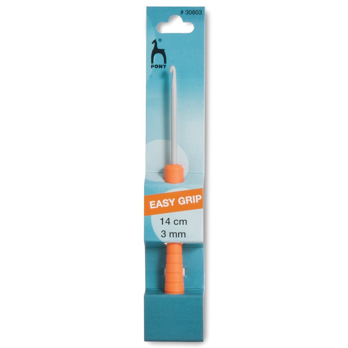 Pony Easy Grip Crochet Hook With Colour Coded Handle Crafts 14cm - Select Size - Home - Crafts