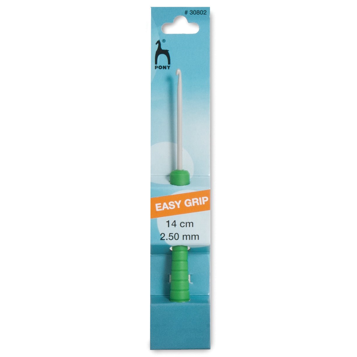 Pony Easy Grip Crochet Hook With Colour Coded Handle Crafts 14cm - Select Size - Home - Crafts