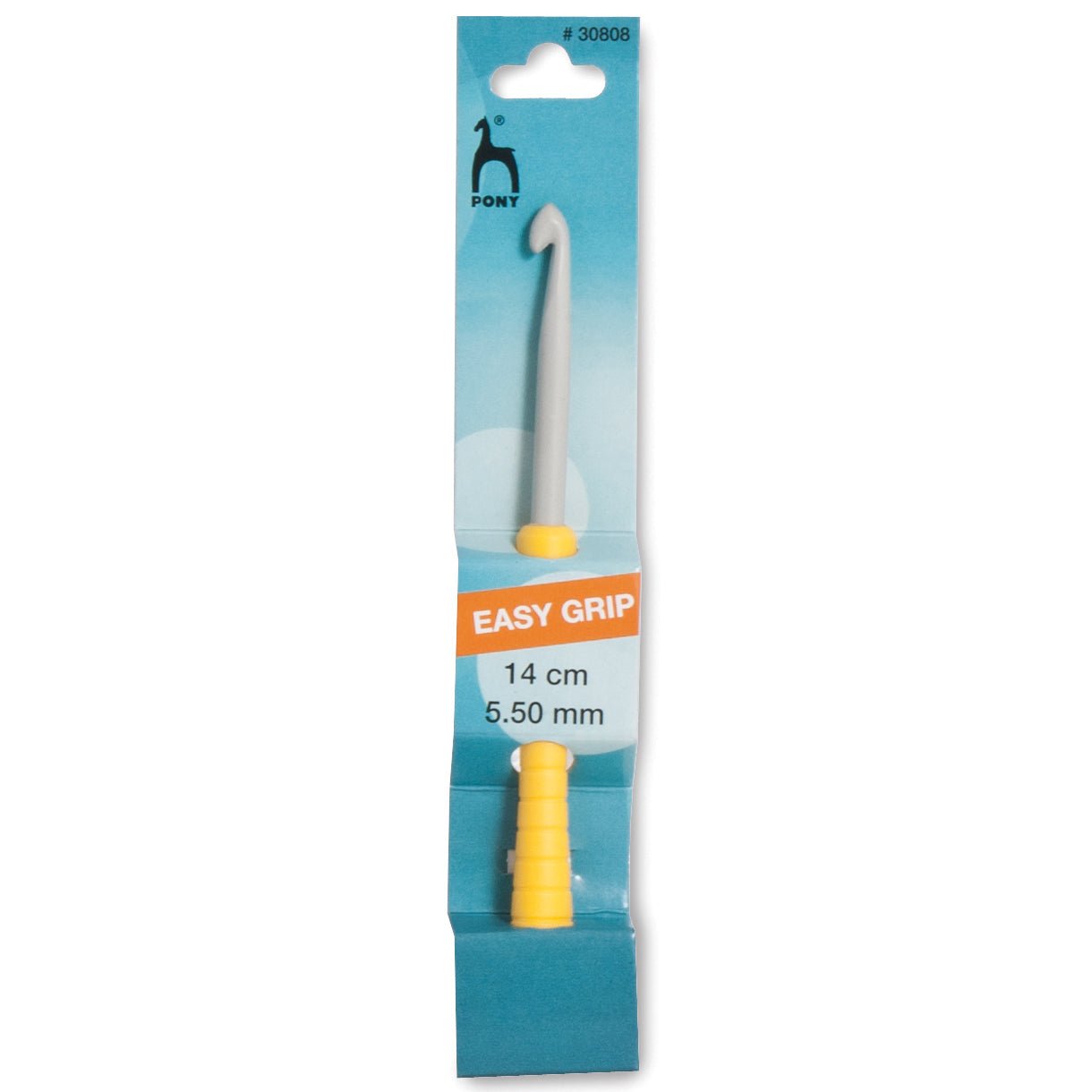 Pony Easy Grip Crochet Hook With Colour Coded Handle Crafts 14cm - Select Size - Home - Crafts