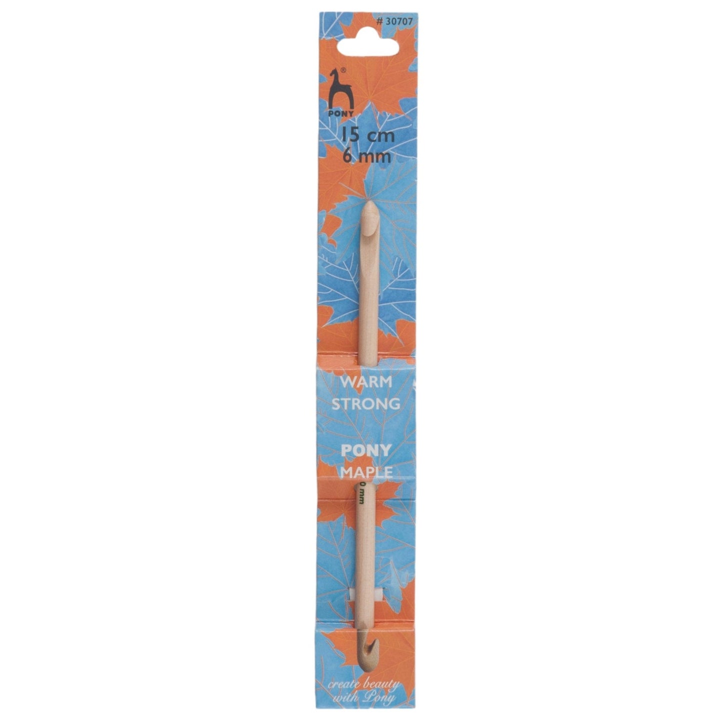 Pony Maple Hardwood Double Ended Crochet Hook Polished Crafts 15cm - Select Size - Home - Crafts