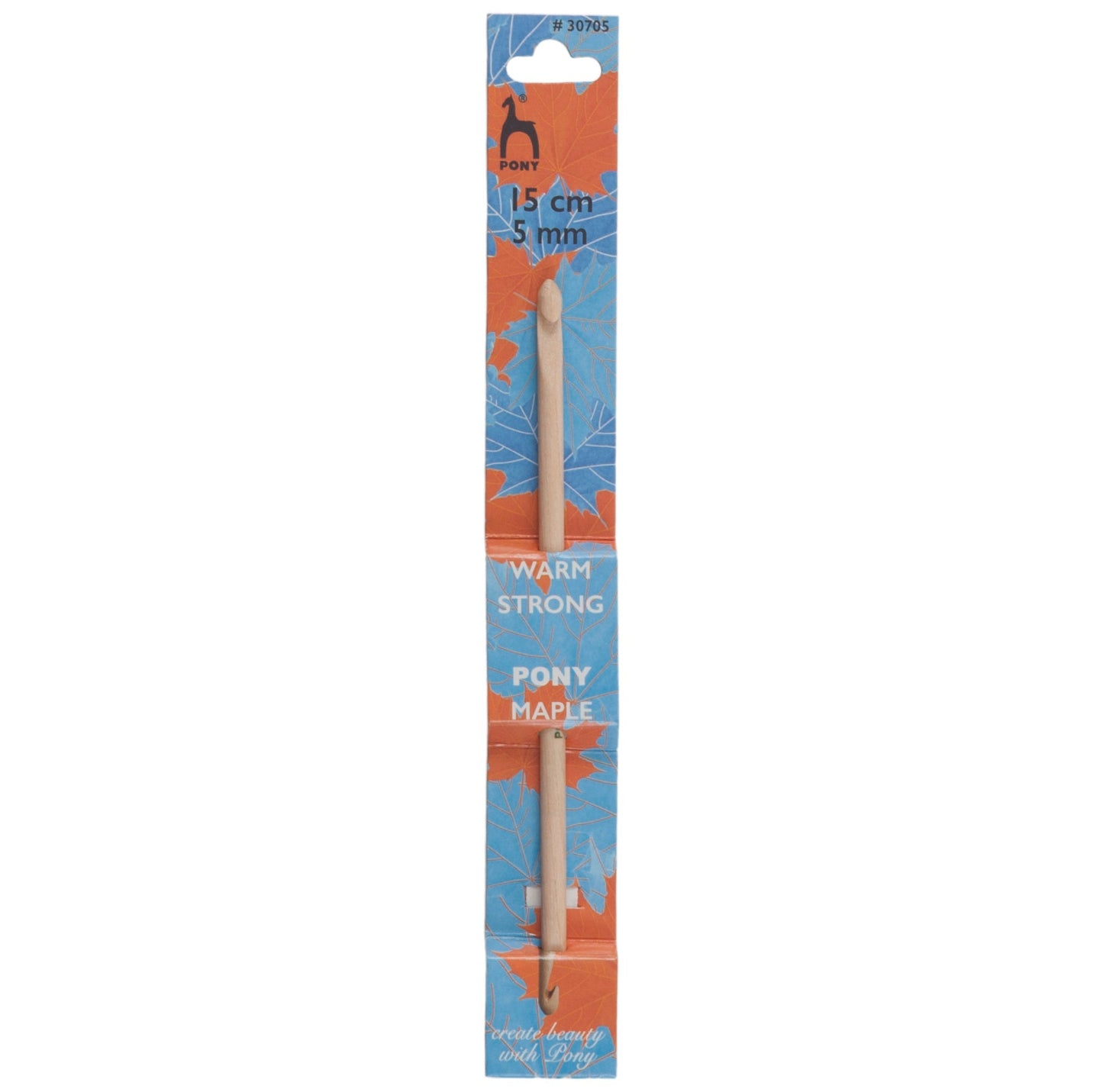 Pony Maple Hardwood Double Ended Crochet Hook Polished Crafts 15cm - Select Size - Home - Crafts