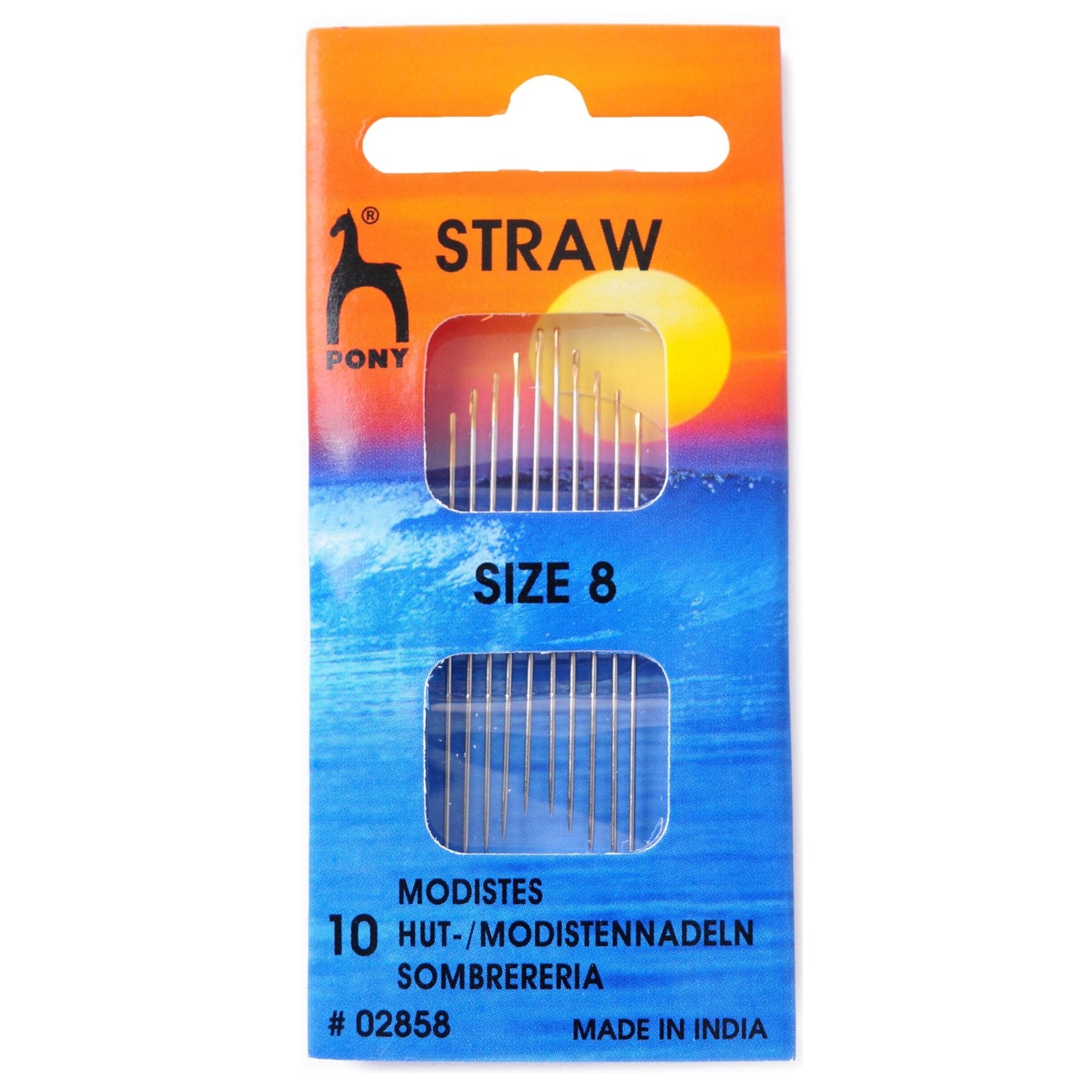 Pony Straws With Gold Eye Hand Sewing Needles Millinery Crafts - Select Size - Home - Crafts