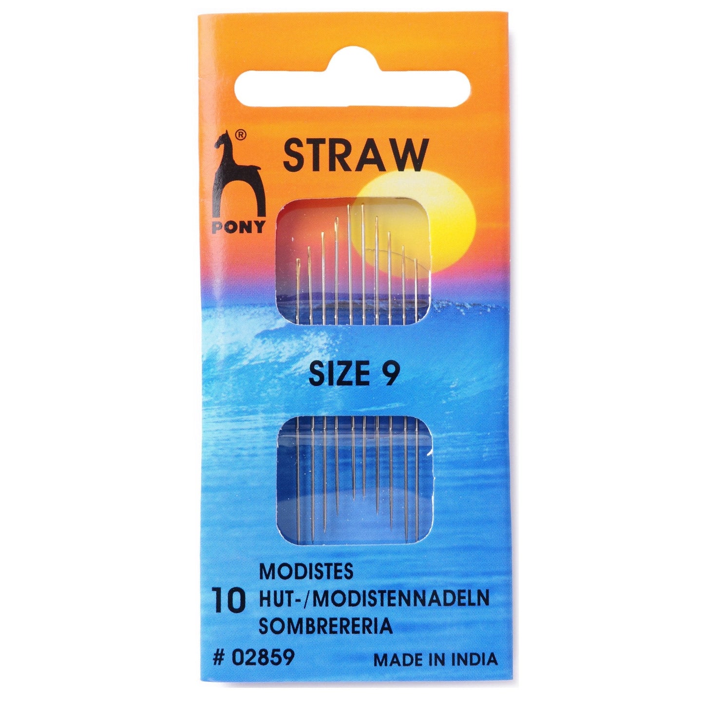 Pony Straws With Gold Eye Hand Sewing Needles Millinery Crafts - Select Size - Home - Crafts