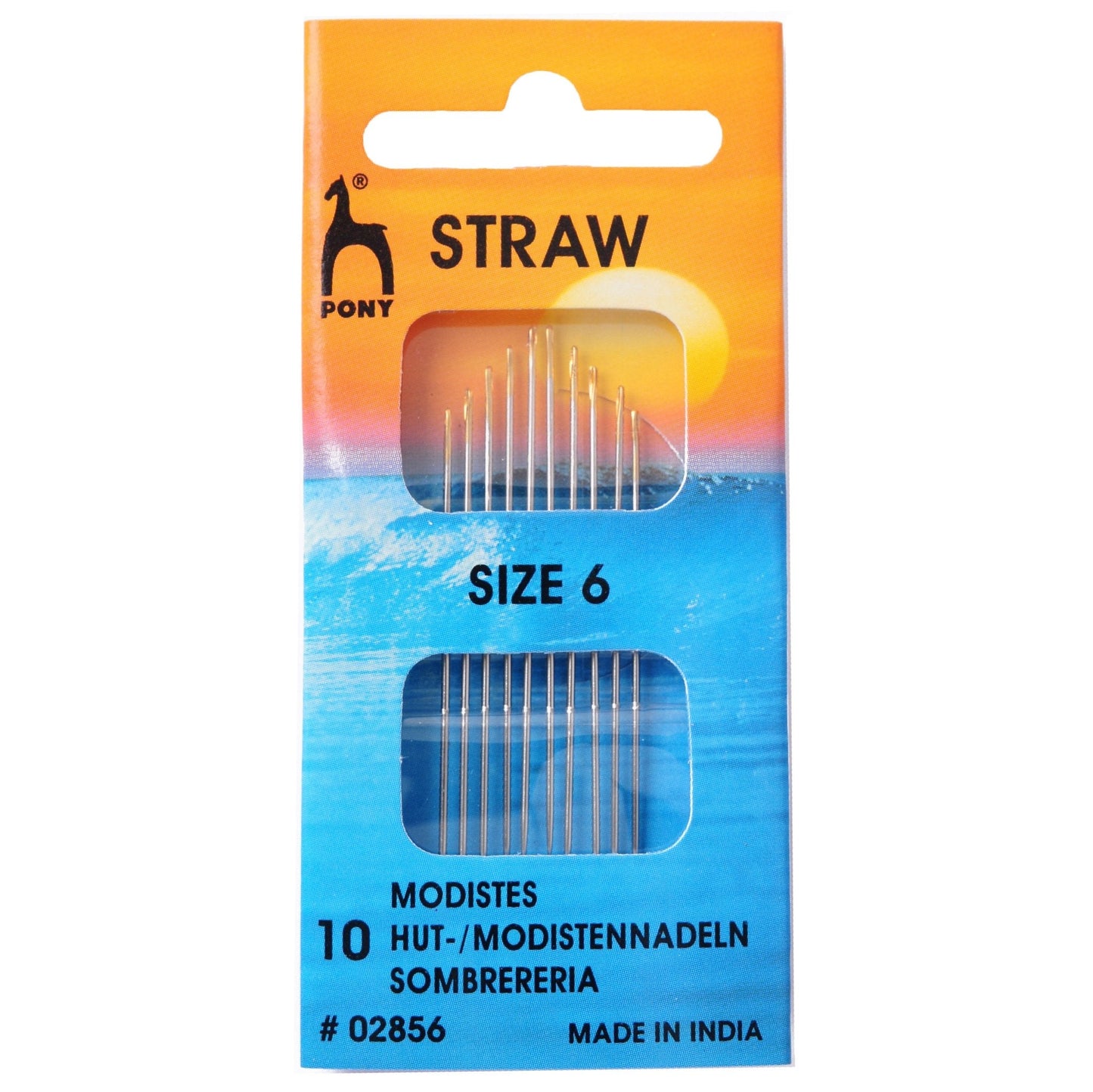 Pony Straws With Gold Eye Hand Sewing Needles Millinery Crafts - Select Size - Home - Crafts