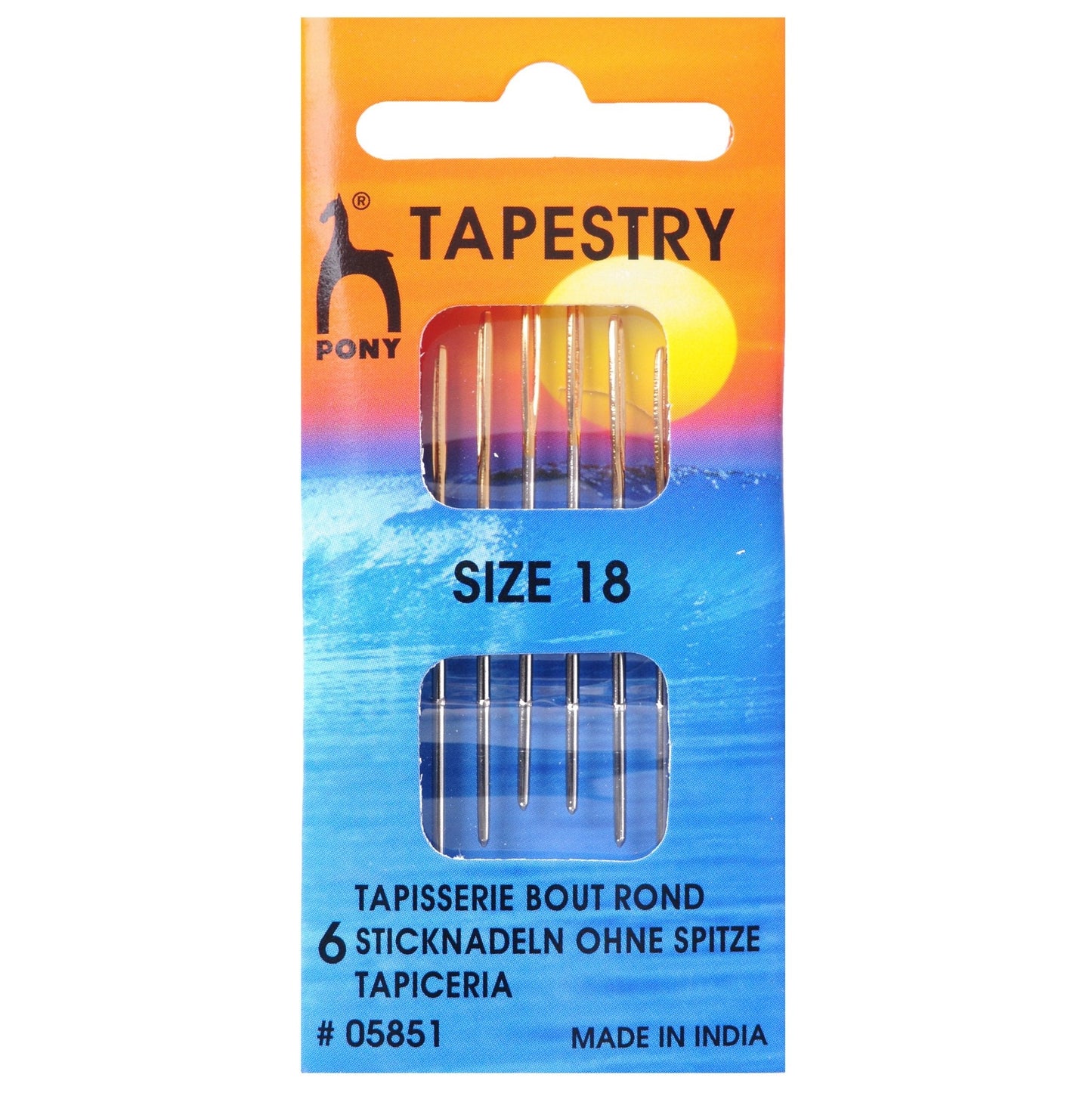 Pony Tapestry Needles Gold Eye Blunt Tip Hand Sewing Yarn Crafts - Select Size - Home - Crafts