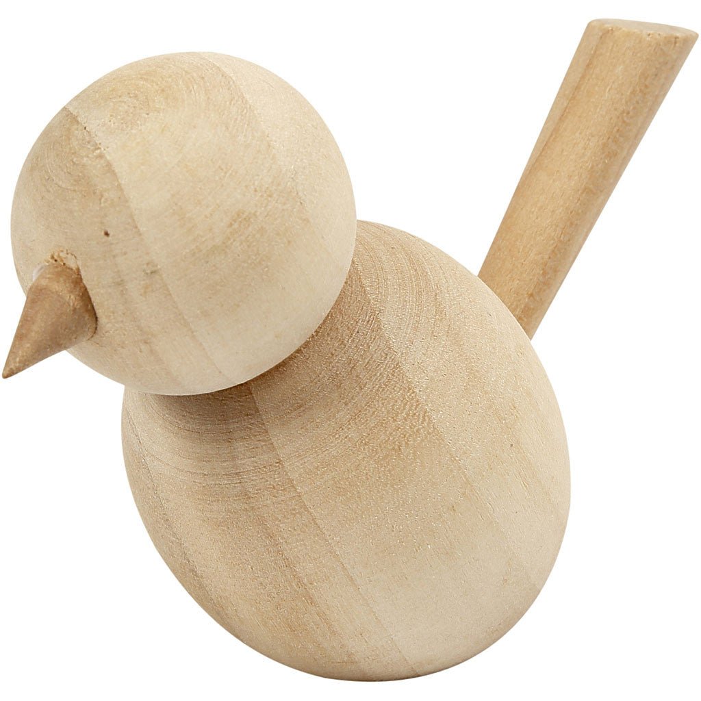 Poplar Wood Bird Decoration Animals Figures Crafts H: 7.6 cm - Home - Crafts
