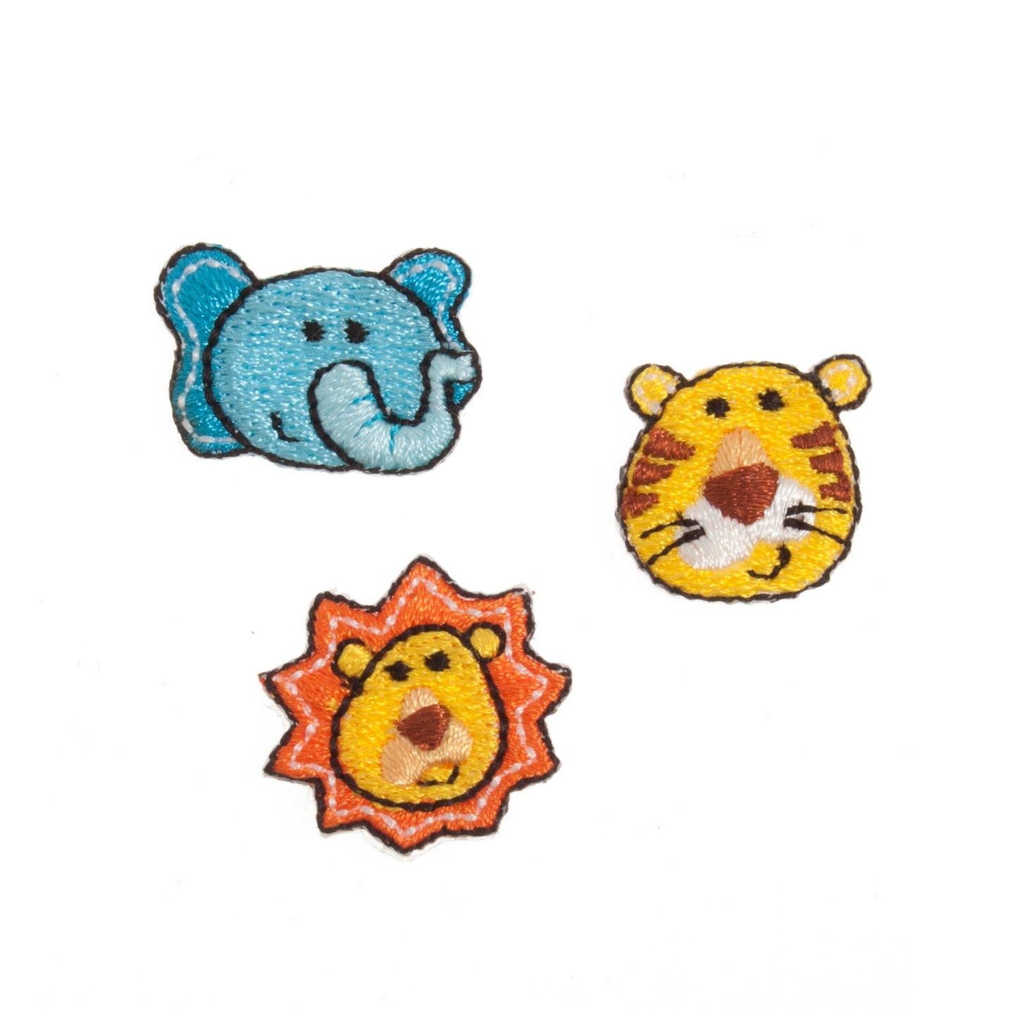 Sew On Motifs Lace Jeans Dresses Applique Patches Craft 2cm - Lion Tiger Elephant - Home - Crafts