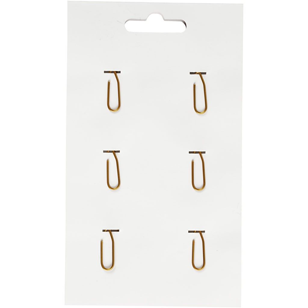Star Shaped Metal Gold Colour Paperclips For Card Gift Decorations 30 mm x 30 mm - Home - Crafts