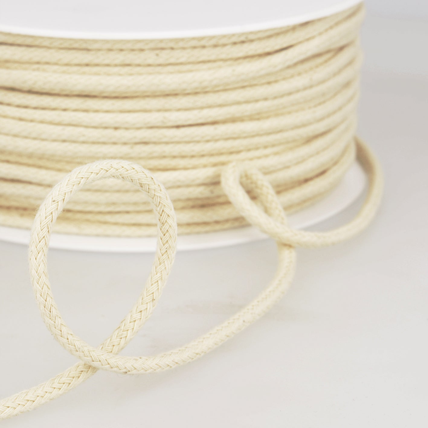 Stephanoise Natural Cotton Piping Cord Macramé Trimmings Crafts - Select Size - Home - Crafts