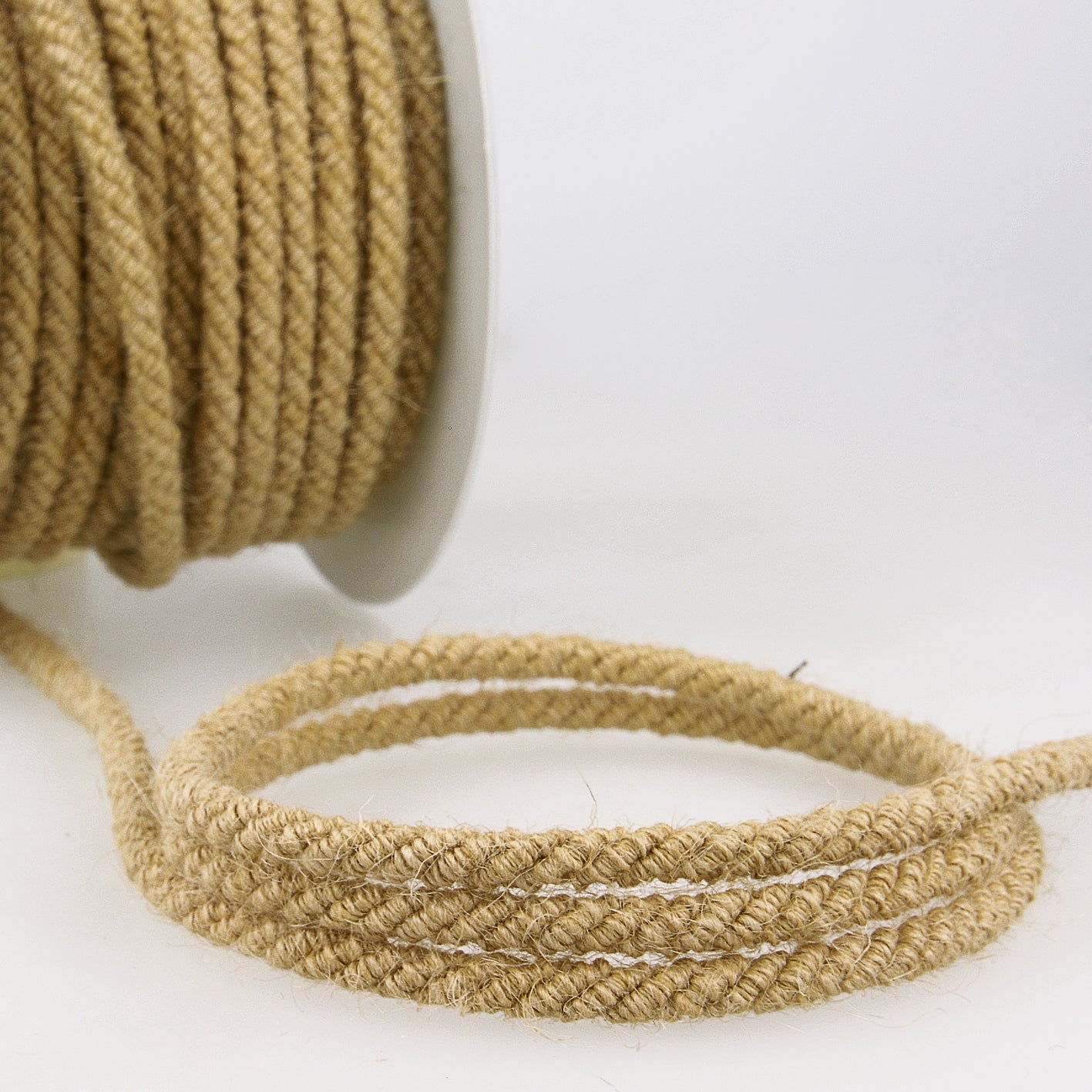 Stephanoise Natural Jute Cord Macramé Ribbons Crafts 20m x 6mm - Select Size