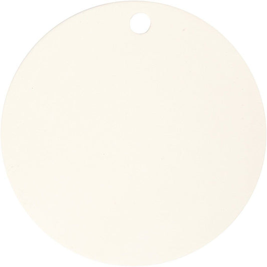 Terracotta Round Plate With Large Hole For Hanging Decorations 15cm - Home - Crafts