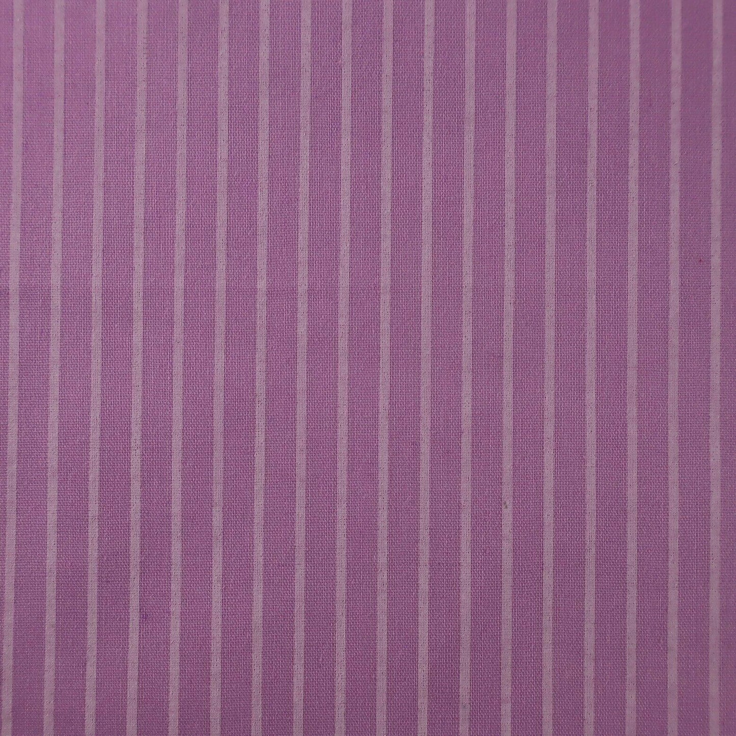 Ticking Stripes Lavender Shabby Chic Polycotton Floral Fabric - Home - Crafts