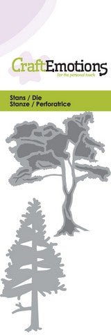 Trees 1 Stencil Die Universal Embossing Cutting Machine Sizzix Card Making - Home - Crafts
