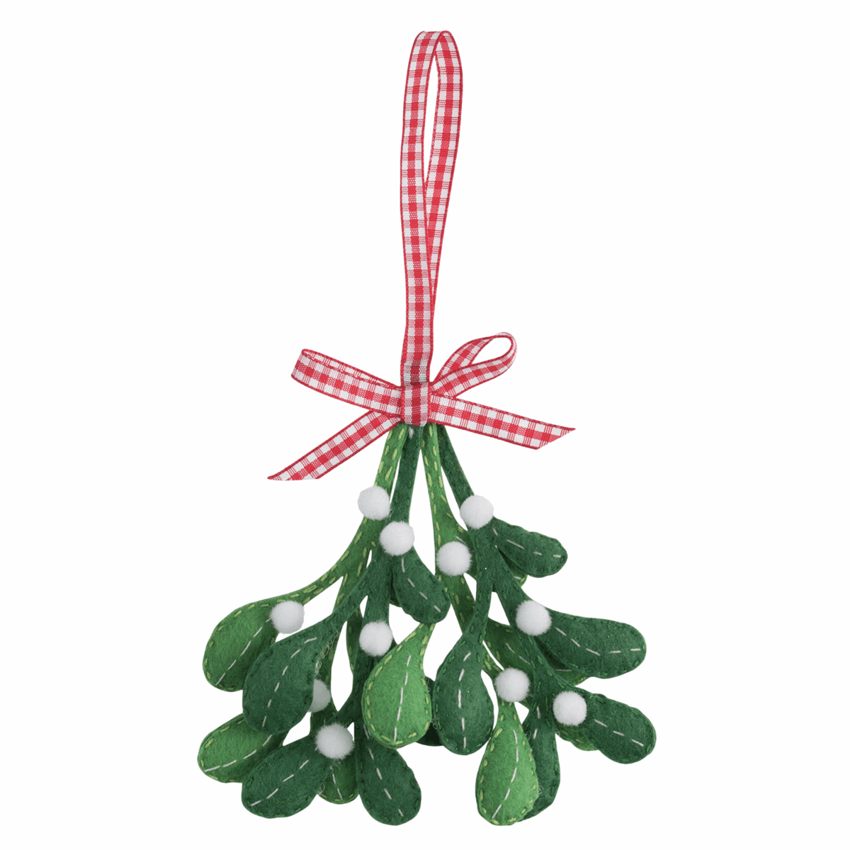 Trimits Pre - Punched Shaped Acrylic Felt Kit For Beginners 11 x 11cm - Christmas: Mistletoe - Home - Crafts
