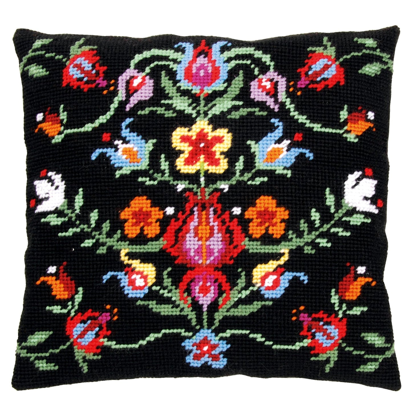 Vervaco Needlepoint Tapestry Canvas Cushion Kit Needlecraft 40x40cm - Folklore II - Home - Crafts