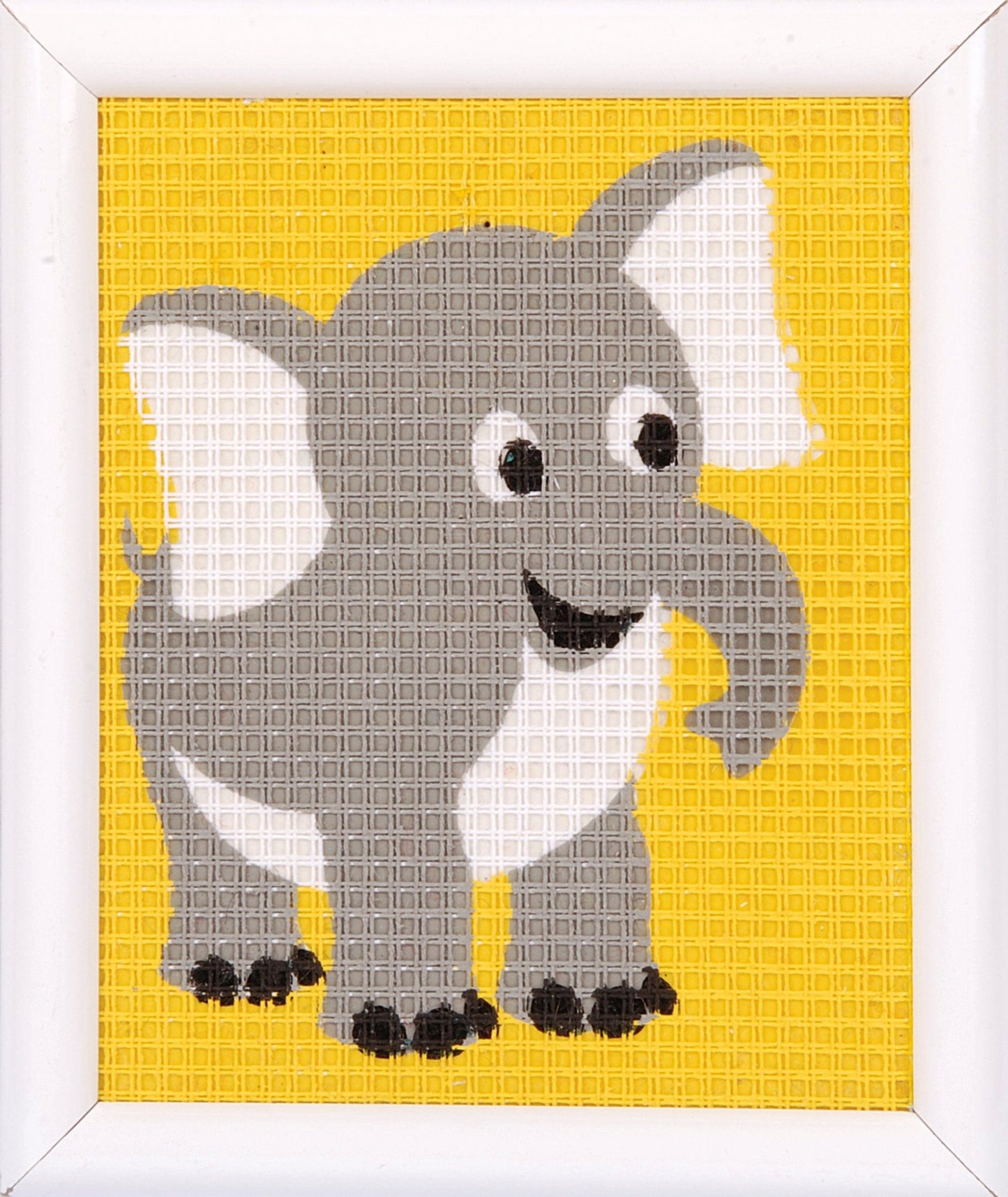 Vervaco Needlepoint Tapestry Canvas Kit Needlecraft 12.5x16cm - Elephant - Home - Crafts
