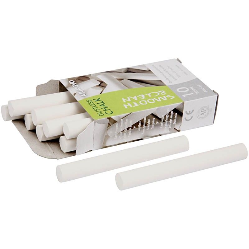 White Chalkboard Chalk Dustless Blackboard Boxed 8 cm x 10 - Home - Crafts