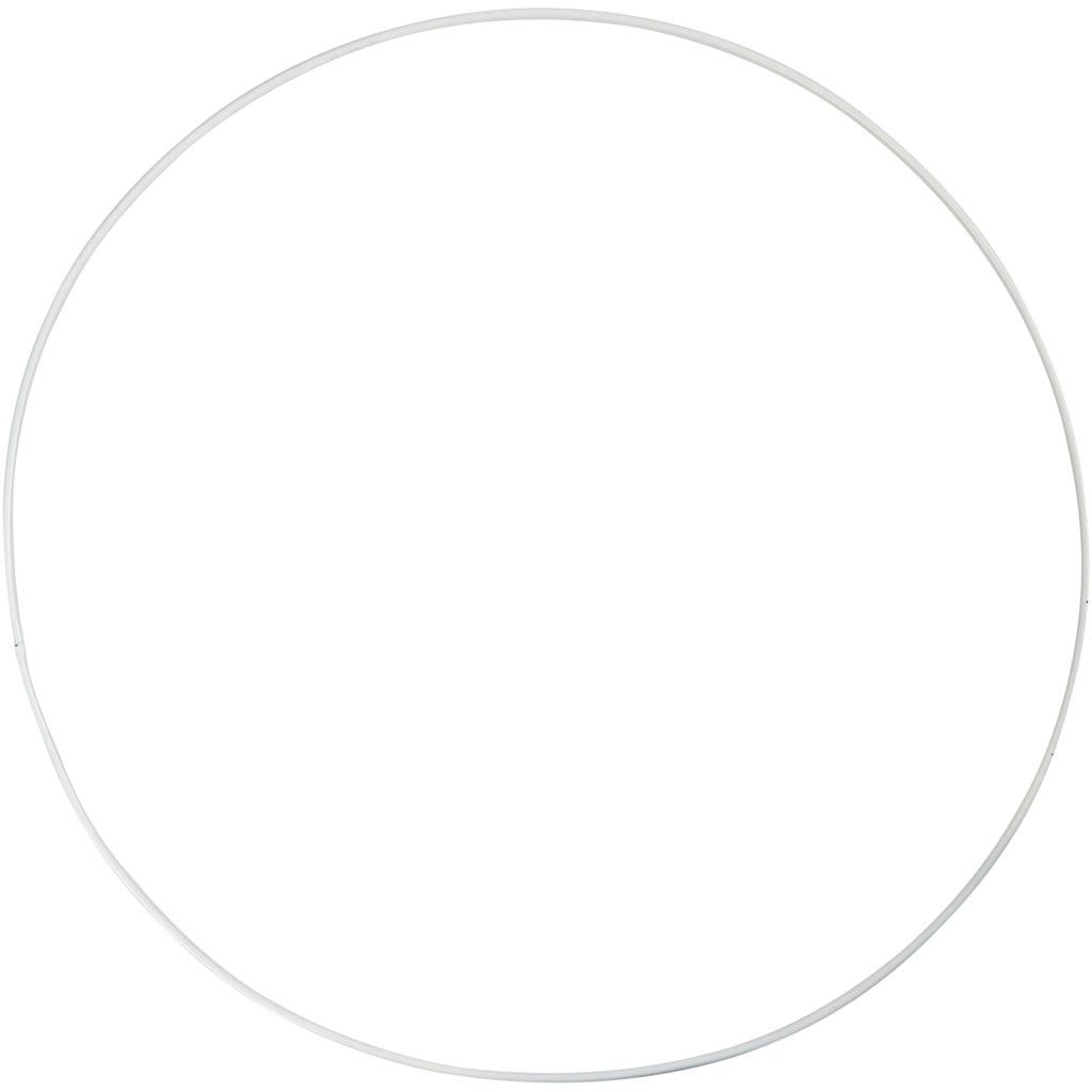 White Circular Wire Metal Ring Dream - catcher Christmas Wreath Lamps D: 10 cm - Home - Crafts