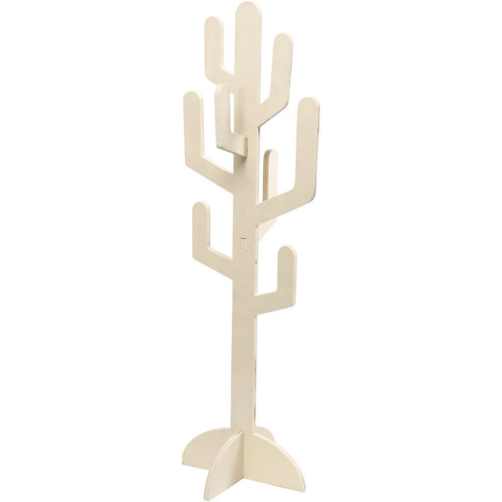 Wooden Cactus Decoration Crafts H: 60 cm W: 18.5 cm - Home - Crafts