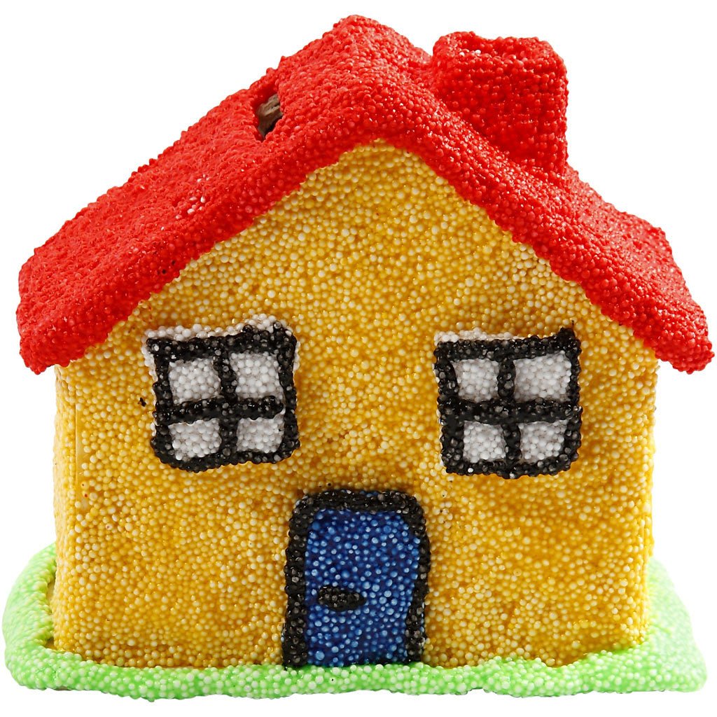 Wooden House Shaped Money Box Decoration Crafts 10.1x10x5.4 cm - Home - Crafts