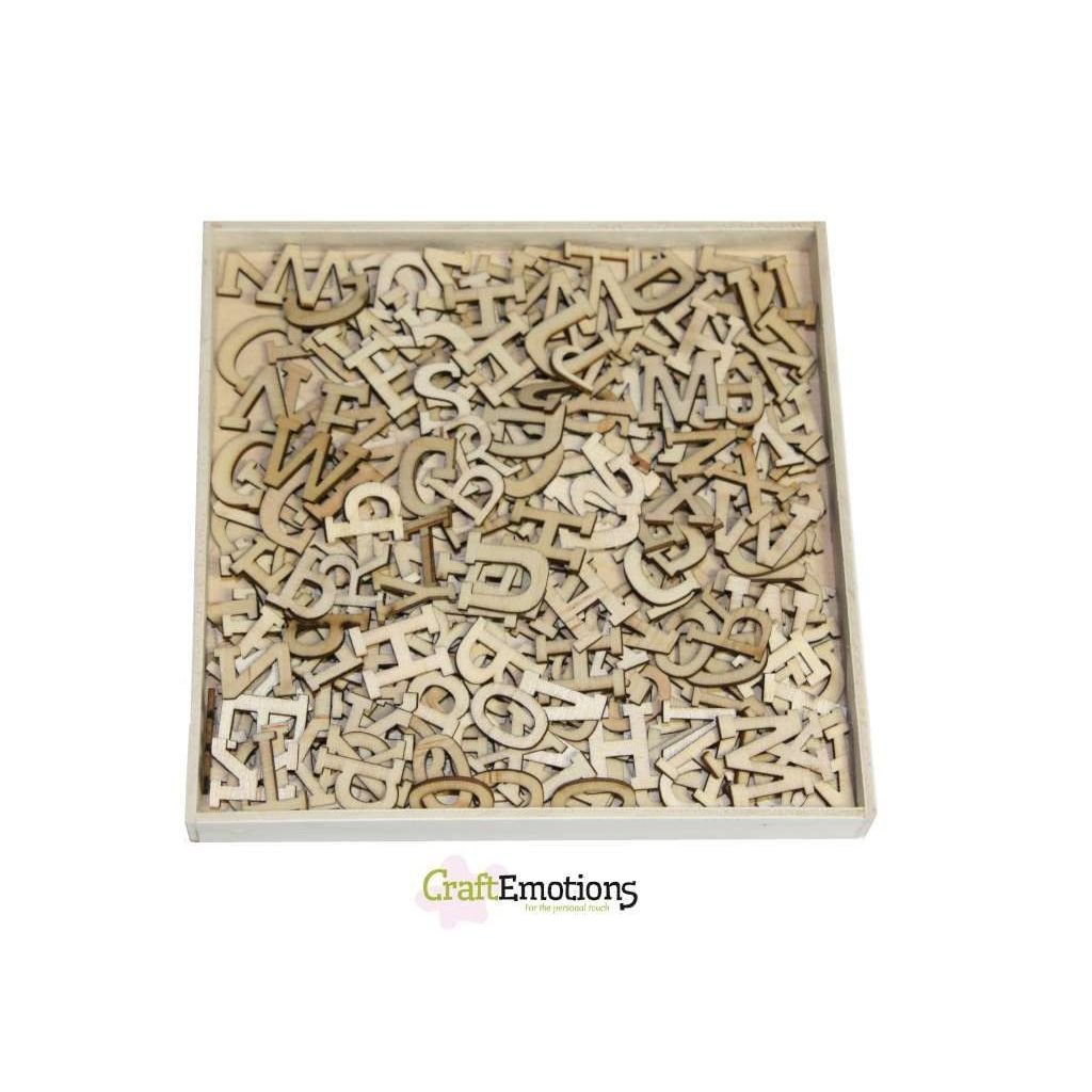 Wooden Ornament Decorations Embellishments Toppers Small Size Alphabet - Home - Crafts