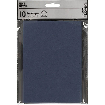10 x Envelopes hammered Rectangular Various Colours Office Mailing Supply