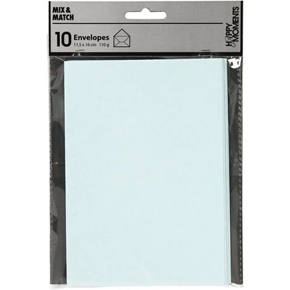 10 x Envelopes hammered Rectangular Various Colours Office Mailing Supply