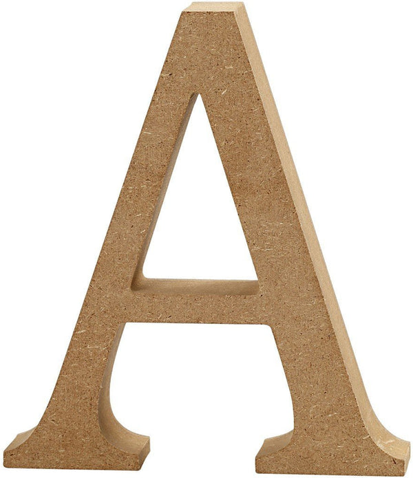 Large MDF Wooden Letter 13 cm - Initial A - Hobby & Crafts