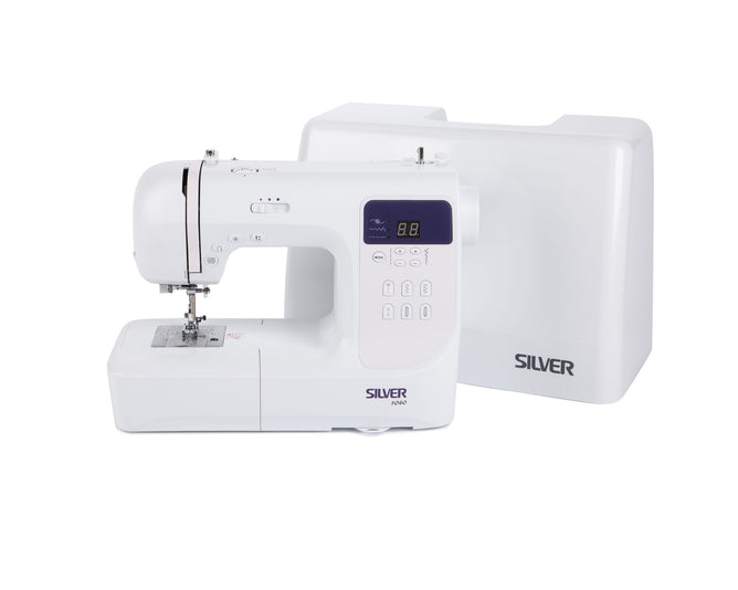 Silver Viscount 1040 Sewing Machine Computerized - 80 stitches - 70 5 x 1 step buttonhole