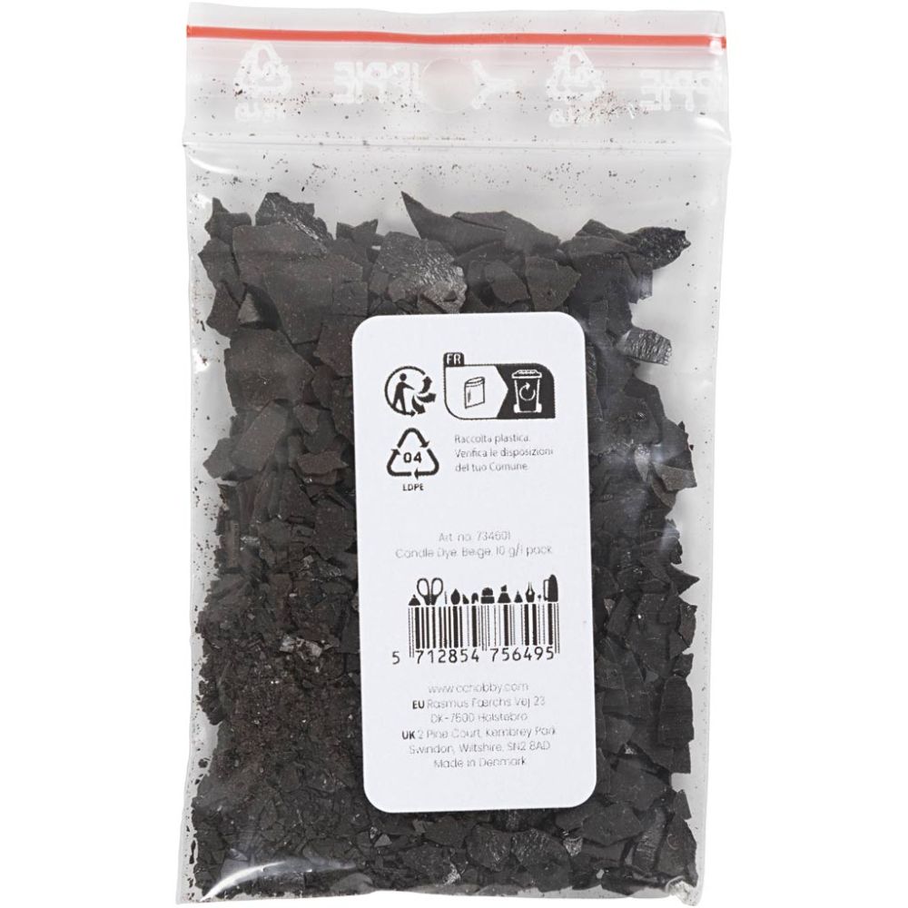 10g Beige Universal Candle Dye Flakes - Concentrated Color Pigments for Soy Wax, Paraffin & Candle Making - Home - Crafts