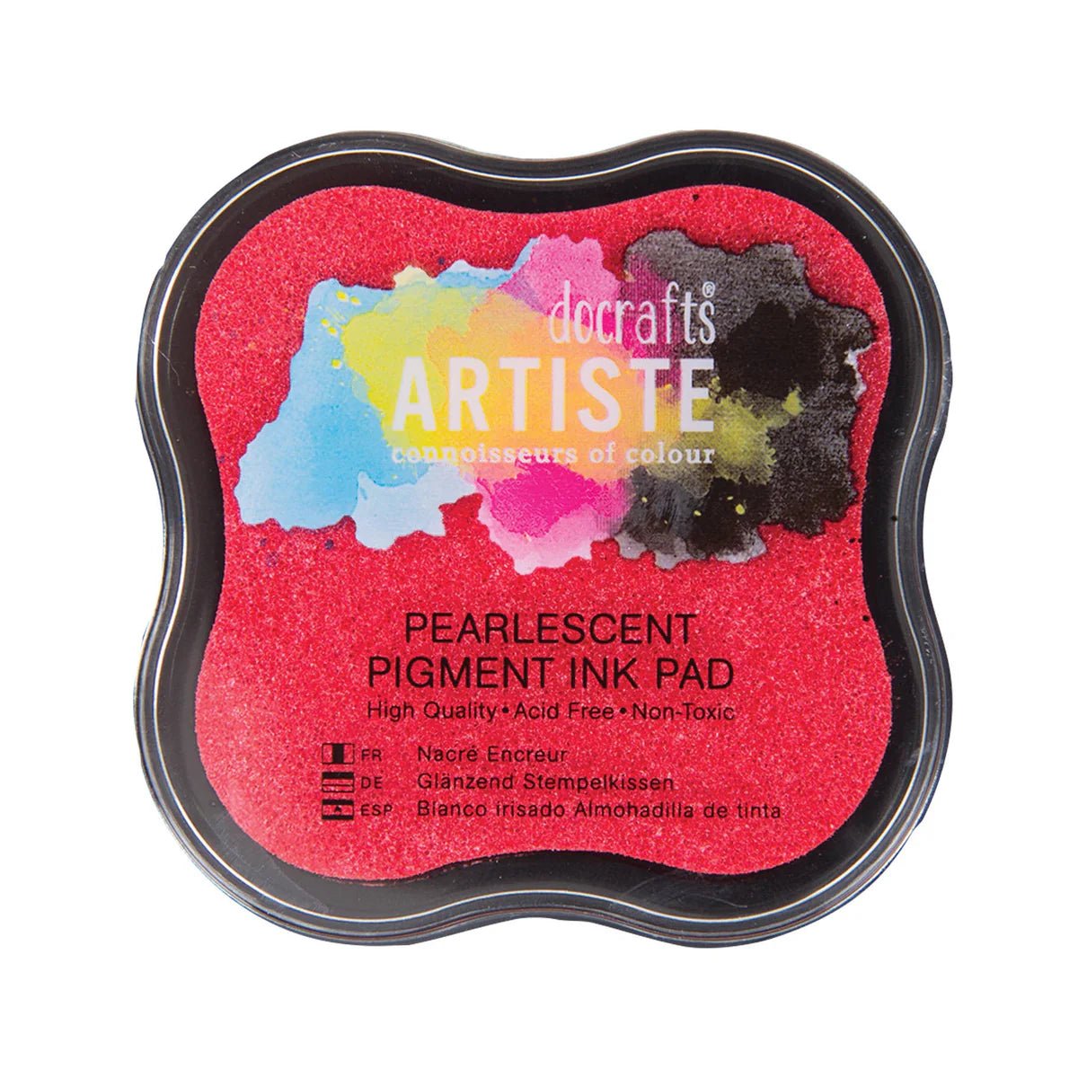 Pingment Powder Ink docrafts Artiste Pigment Pearlescent Soft Pink Ink Pad Stamping Emboss ...