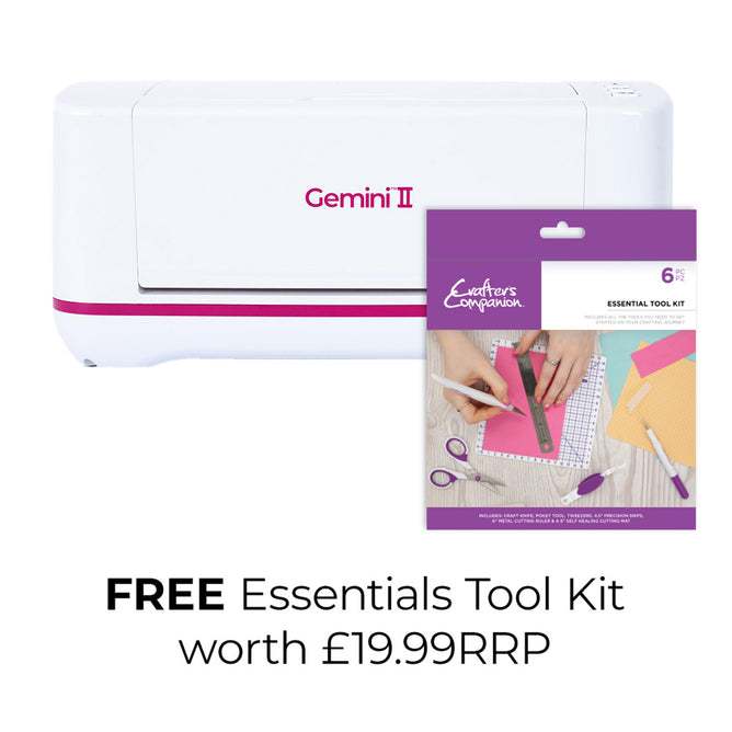 Crafter's Companion Gemini II Die Cutting and Embossing Machine Bundle Worth £279