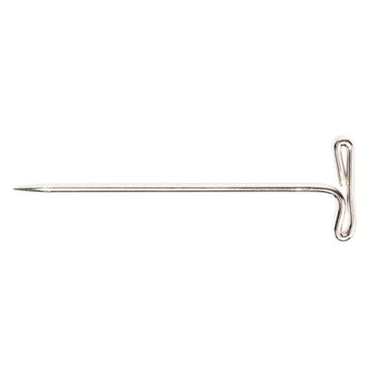 20 x Hemline Pins T-Pins 65mm Nickel Macramé Decor Crafts