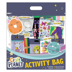 Easter Goody Bag Craft Activity Egg Polystyrene Feathers Pompoms Lollipop Sticks